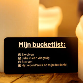 MIJN BUCKETLIST